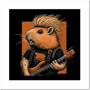 Capybara Rocker Posters and Art